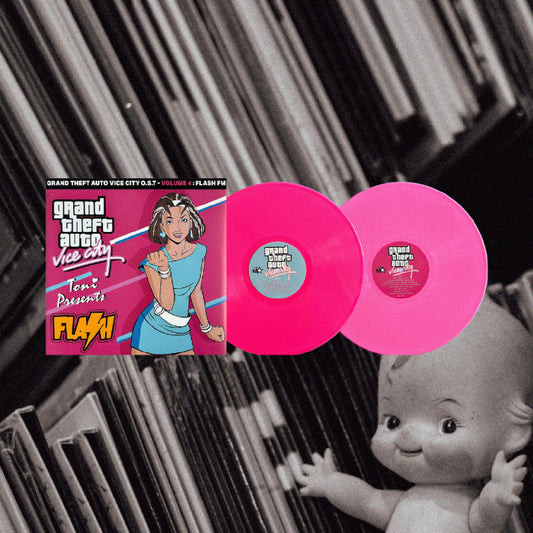 Grand Thef Auto (Vice City - Flash FM) 2LP Pink Colored