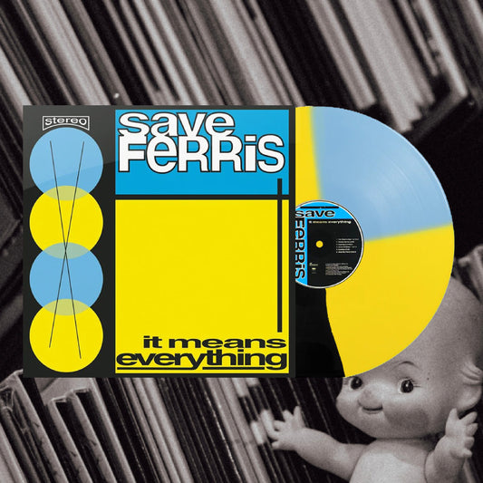 Save Ferris - It Means Everything (First Pressing Black/Yellow/Blue Squad Vinyl Limited to 300 Copies)