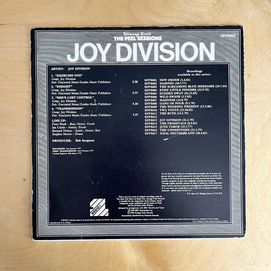 Joy Division - The Peel Sessions (1986 UK Numered NM)