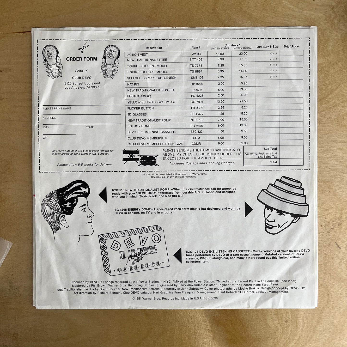 DEVO - New Traditionalists (Poster + 7inch 1981 USA)