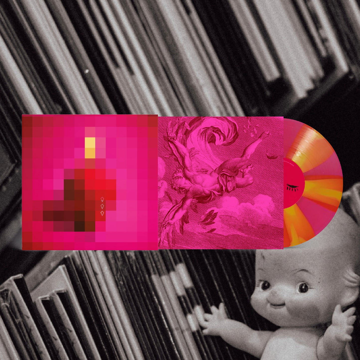 Arcade Fire - Pink Elephant (Numered Hot Pink Alternative Cover)