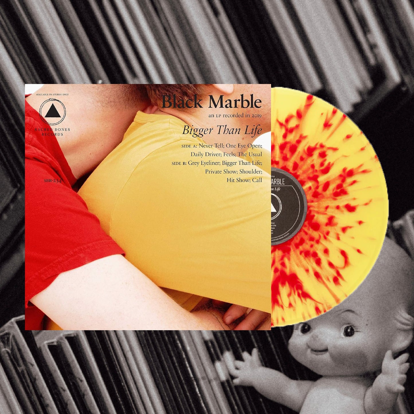 Black Marble - Bigger Than Life (Yellow & Red Splatter)