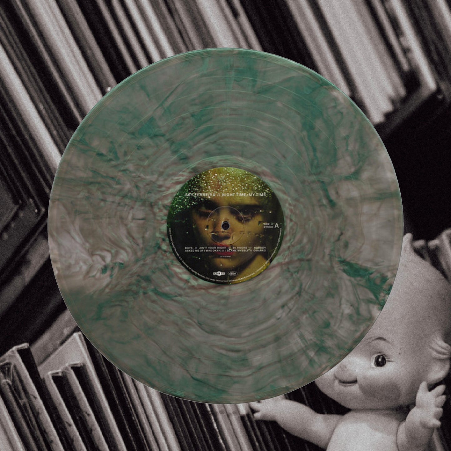 Sky Ferreira - Night Time, My Time (Oficial Green & Black Clear Swirl Vinyl)