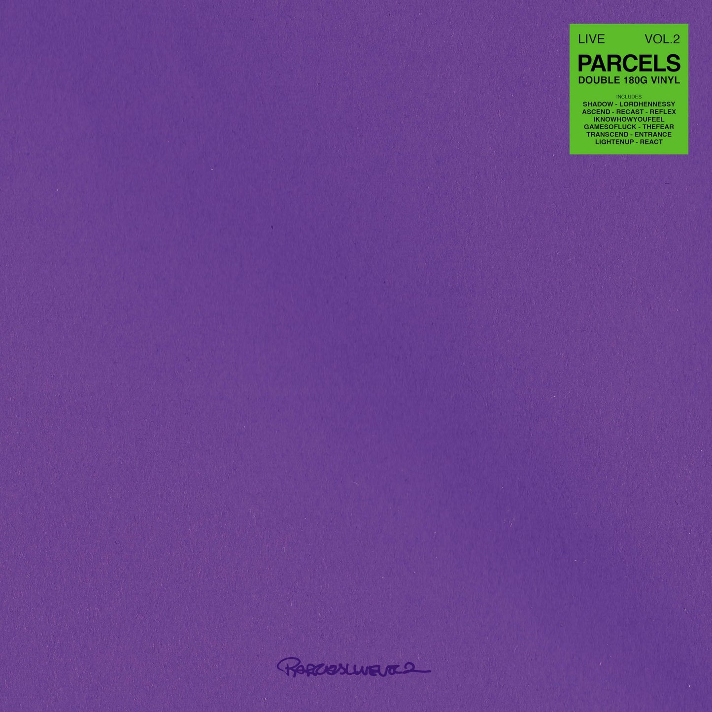 Parcels - Live Vol. 2 (2LP Black)