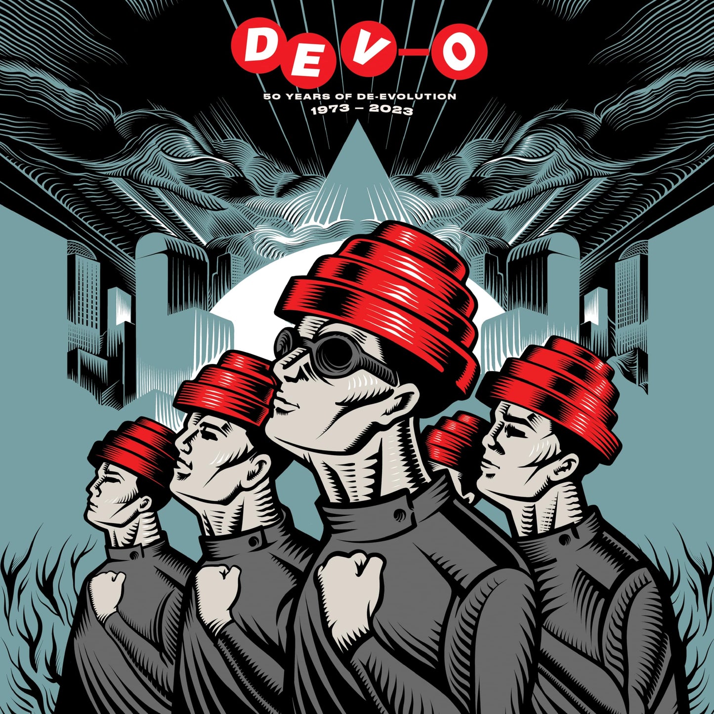 DEVO - 50 Years Of De-evolution (Rocktober, Red And Blue Vinyl)