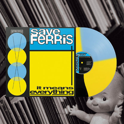 Save Ferris - It Means Everything (First Pressing Black/Yellow/Blue Squad Vinyl Limited to 300 Copies)