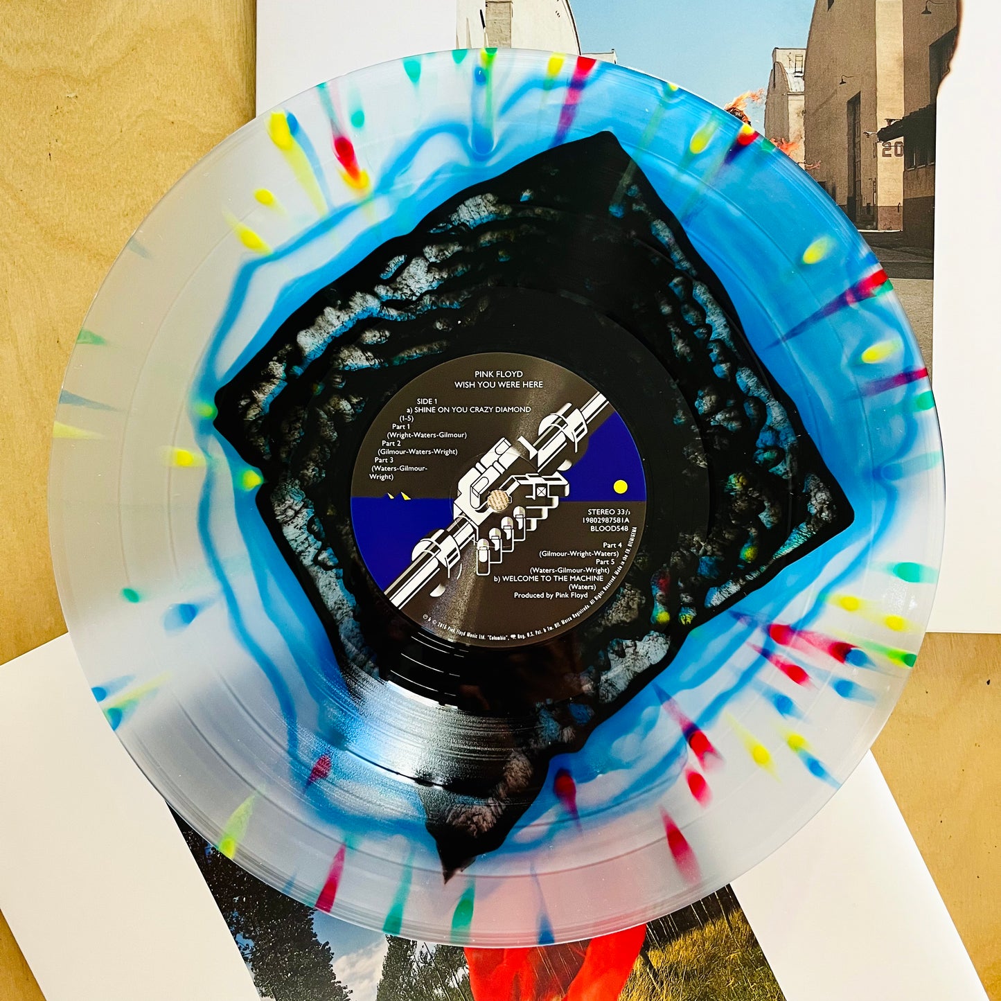 Pink Floyd - Wish You Were Here (Quadratic Coral Splatter Vinyl Numered)
