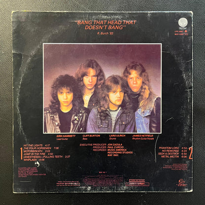 Metallica - Kill Em All (1983 Mexican Pressing Vertigo Black Clear)