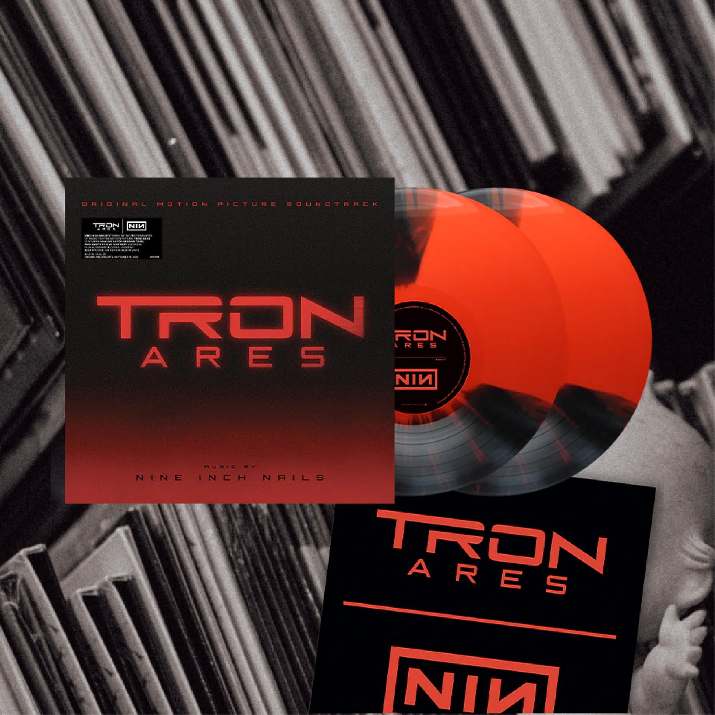 PRE ORDER / Tron Ares (Soundtrack By NIN) Red & Black Colored 2LP