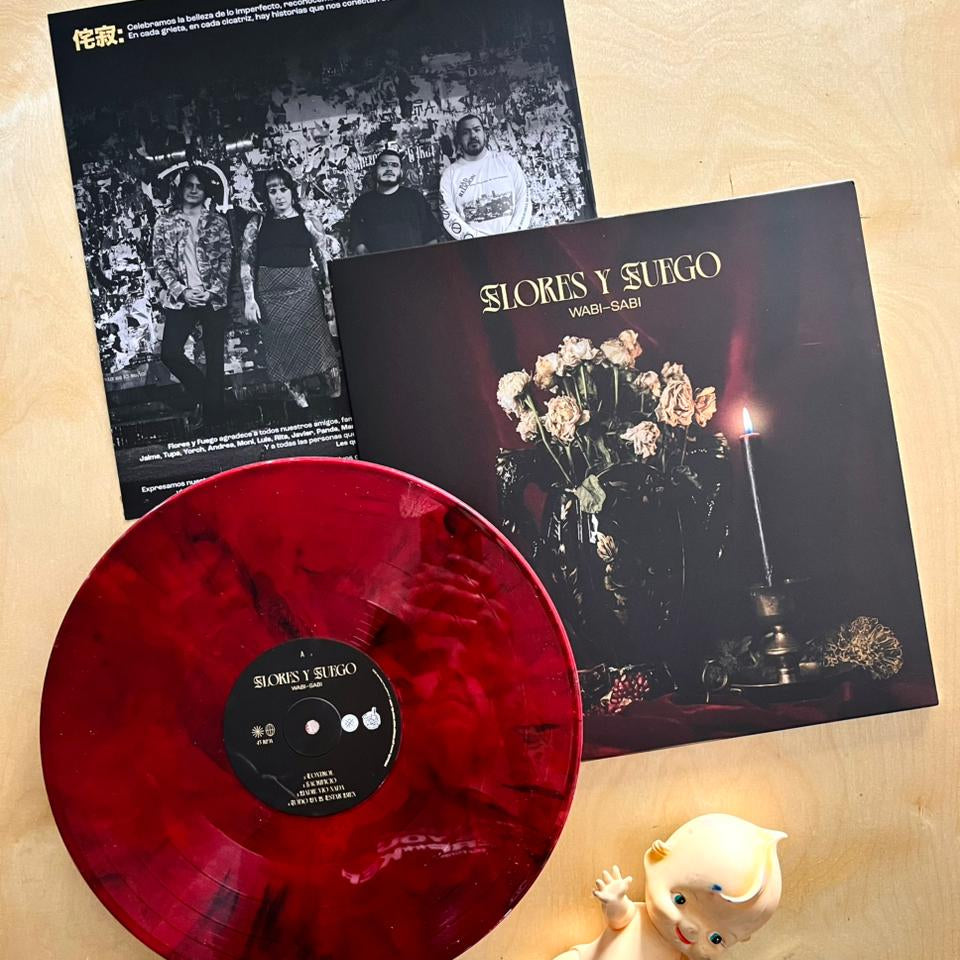 Flores Y Fuego - WABI-SABI (Red & Black Colored Vinyl)
