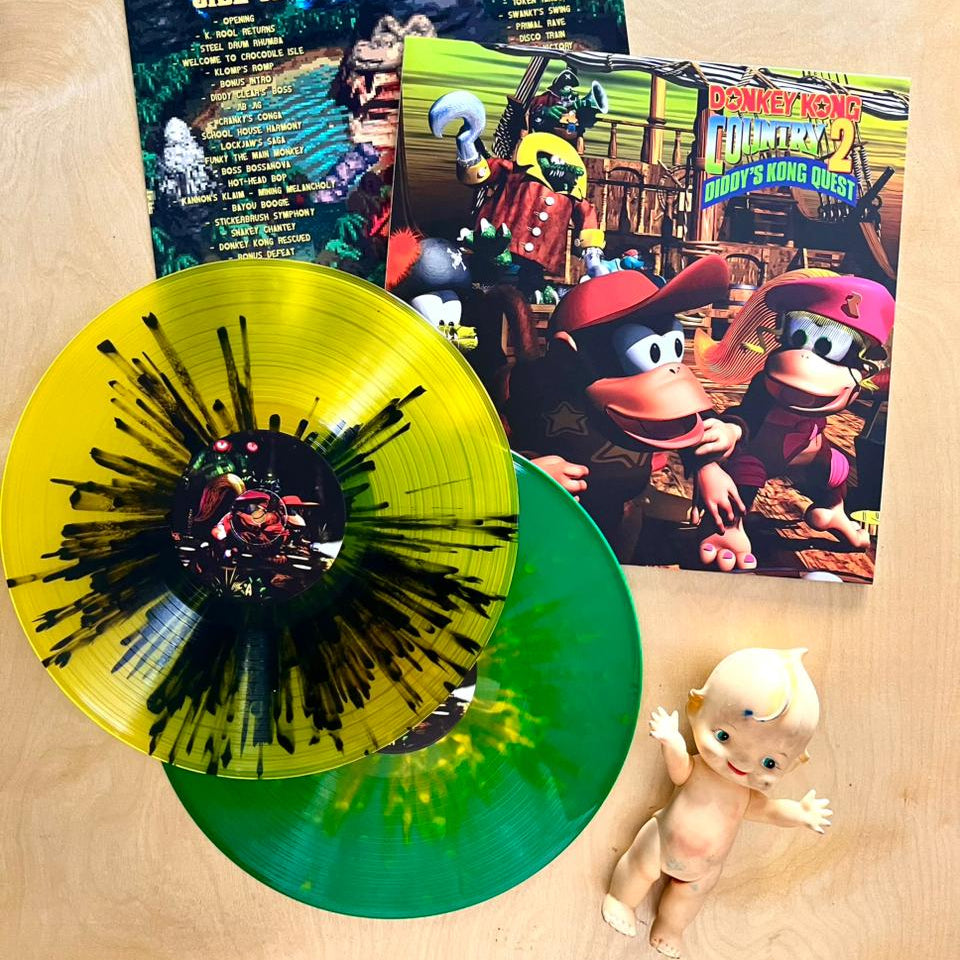 Donkey Kong Country 2 (Fan Club Colored Yellow Splatter)