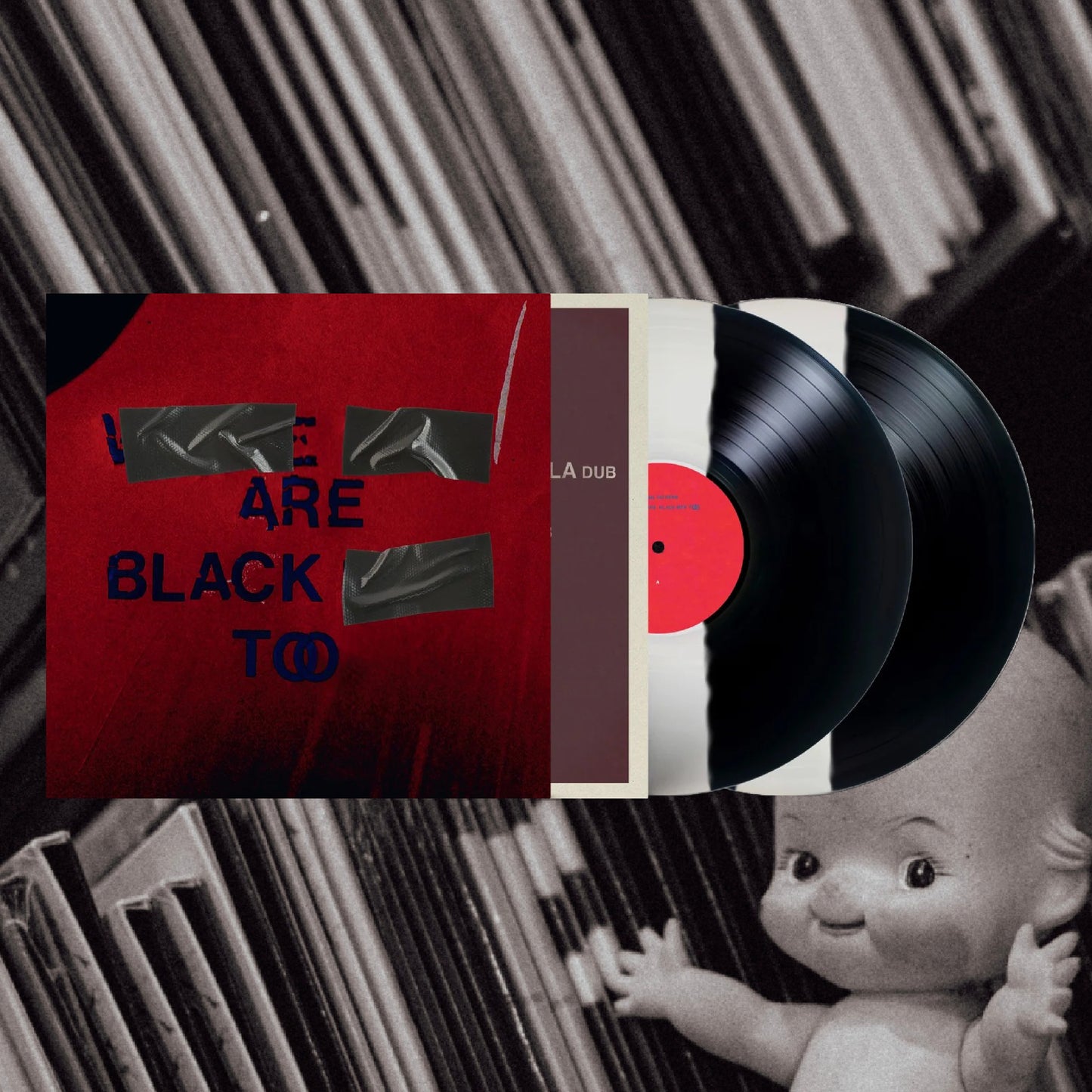 PRE ORDER / Young Fathers - White Men Are Black Men (10Th Anniversary Split Black & White Colored 2LP)