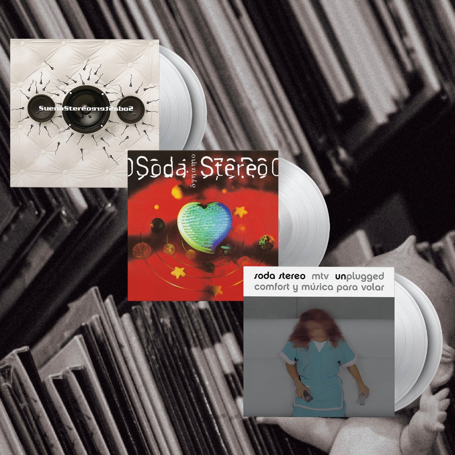 PRE ORDER/ Soda Stereo Bundle (Music On Vinyl Clear Limited 2000 Copies)