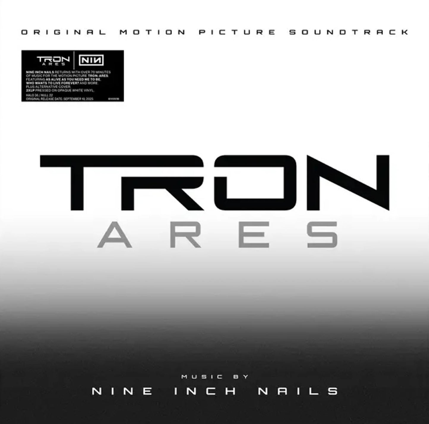 Tron Ares (Soundtrack By NIN) White Colored 2LP