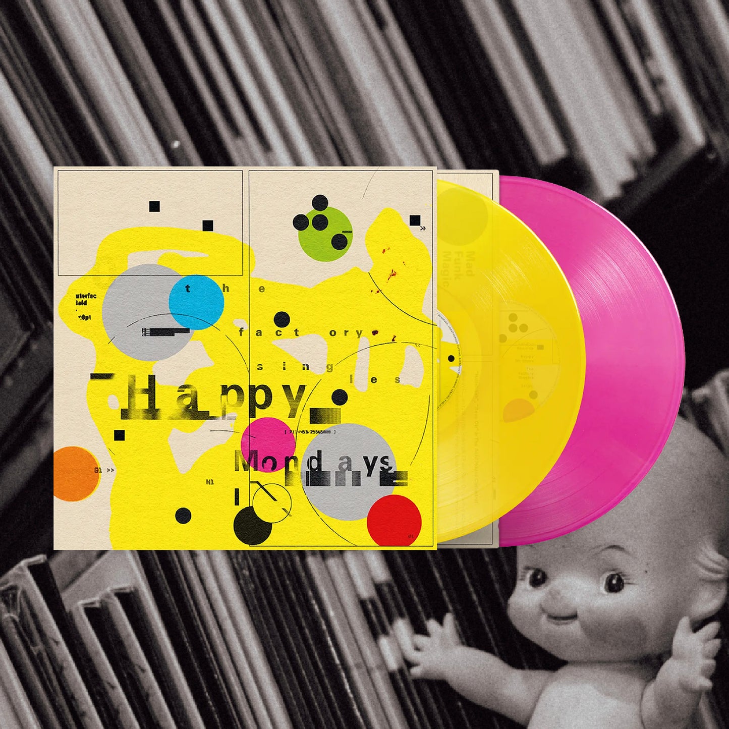 Happy Mondays - The Factory Singles (2LPs Yellow & Pink Colored)